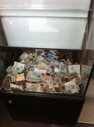 Donation box, British museum