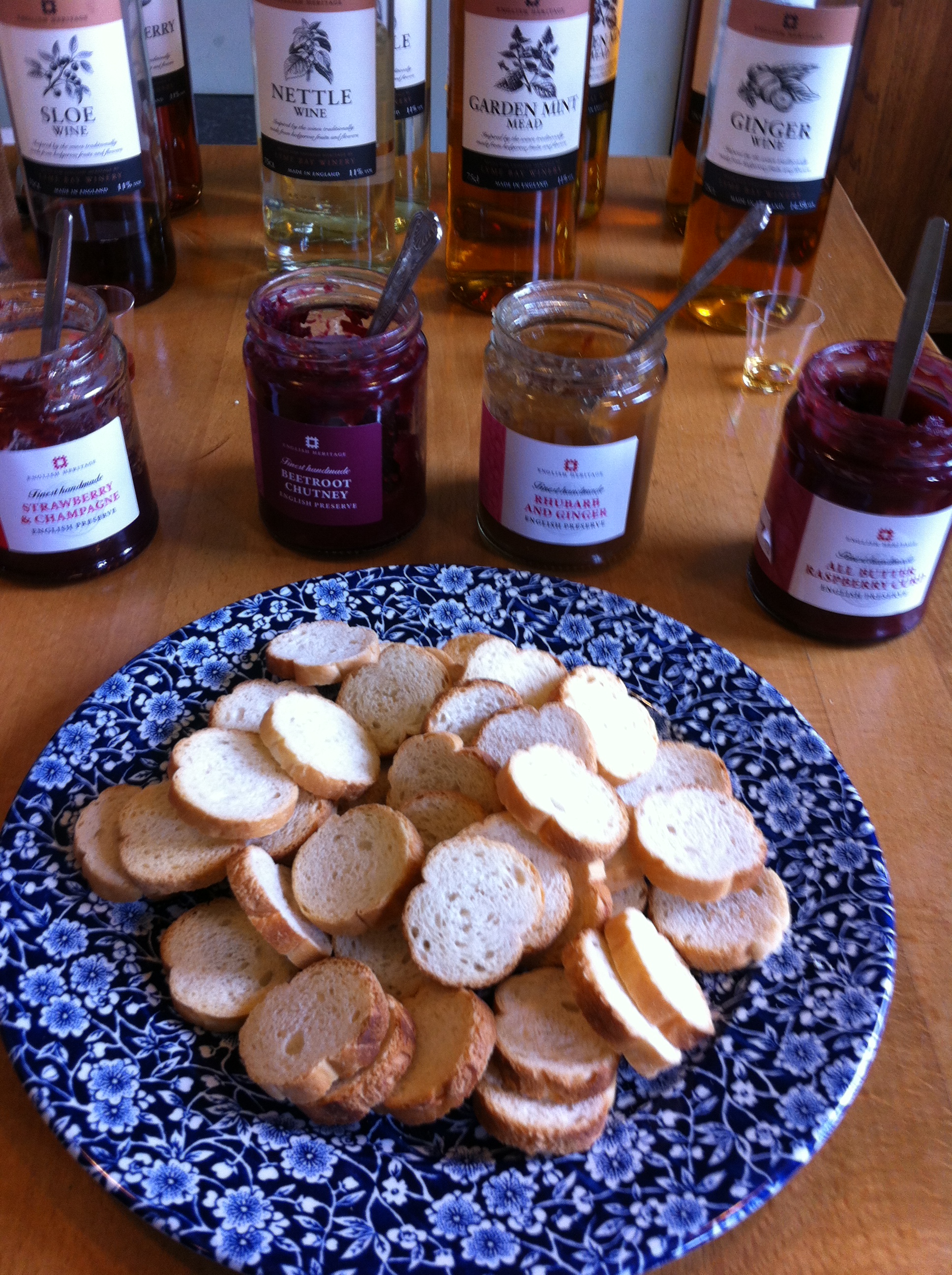 Jam and bread at the home of Charles Darwin