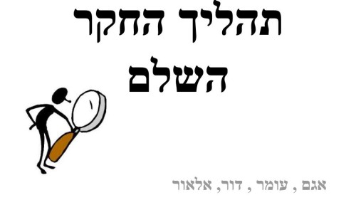 תהליך החקר השלם תשע”ה by omer - Illustrated by עומר  אגם דור אלאור  - Ourboox.com