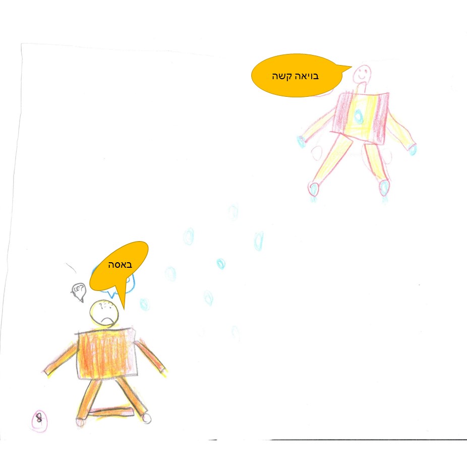 גיבורי העל מתאחדים by אילן  - Illustrated by כתבו וציירו אדם ודולב, כיתה ג