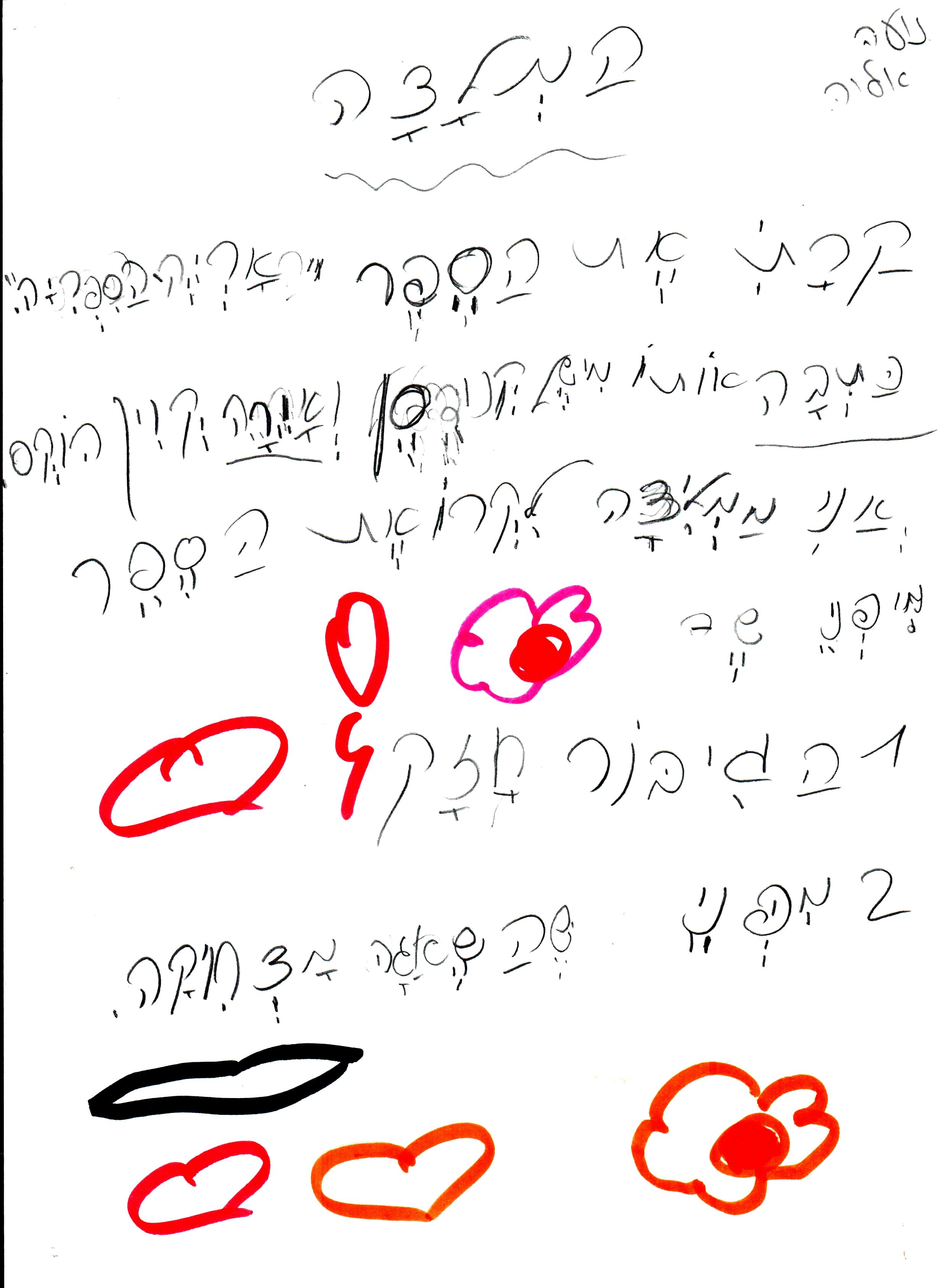 כתיבה של המלצה לספר, דו שייח וסוף אחר לסיפור אריה הספריה by אילן - Illustrated by כתבו וציירו תלמידי א