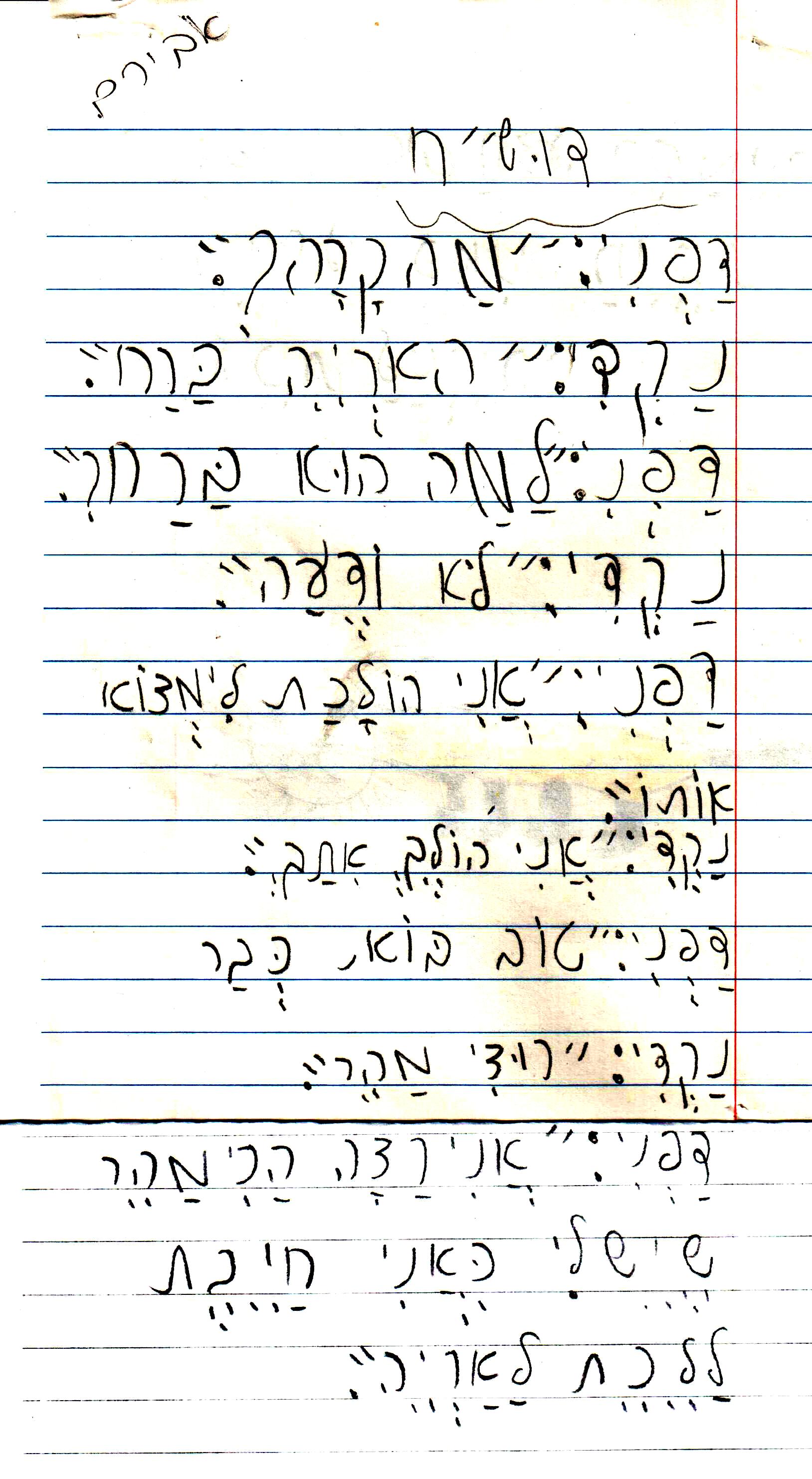 כתיבה של המלצה לספר, דו שייח וסוף אחר לסיפור אריה הספריה by אילן - Illustrated by כתבו וציירו תלמידי א