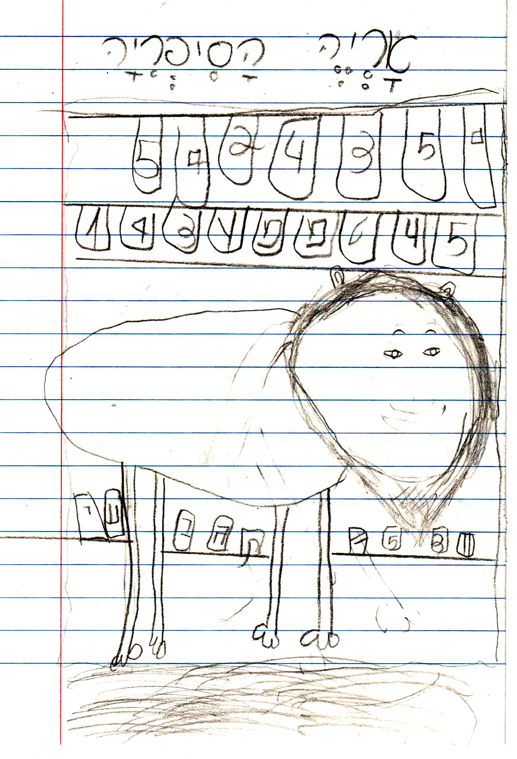 כתיבה של המלצה לספר, דו שייח וסוף אחר לסיפור אריה הספריה by אילן - Illustrated by כתבו וציירו תלמידי א