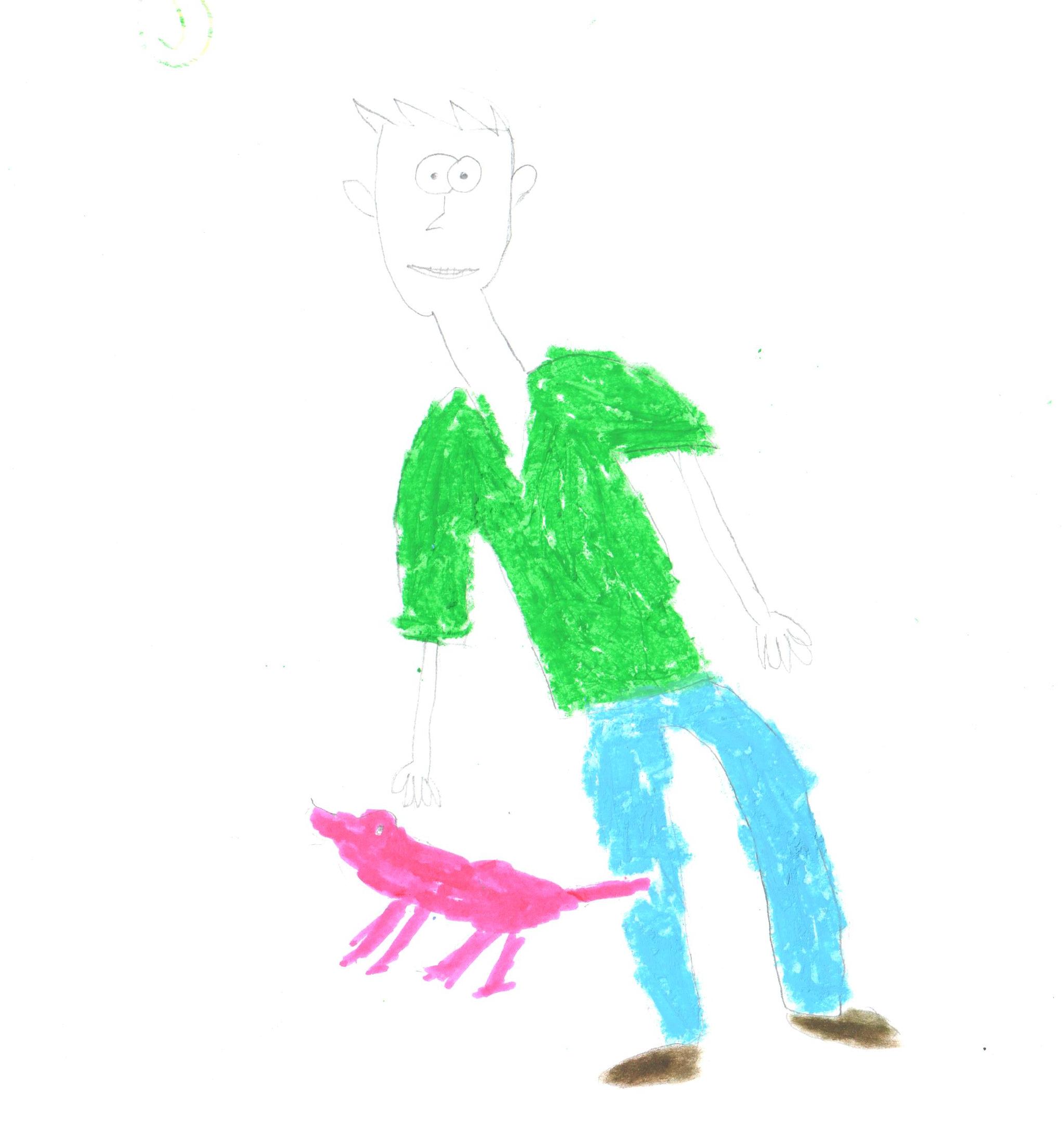 הכלב המיוחד by אילן  - Illustrated by כתבו וציירו תלמידי כיתה ג