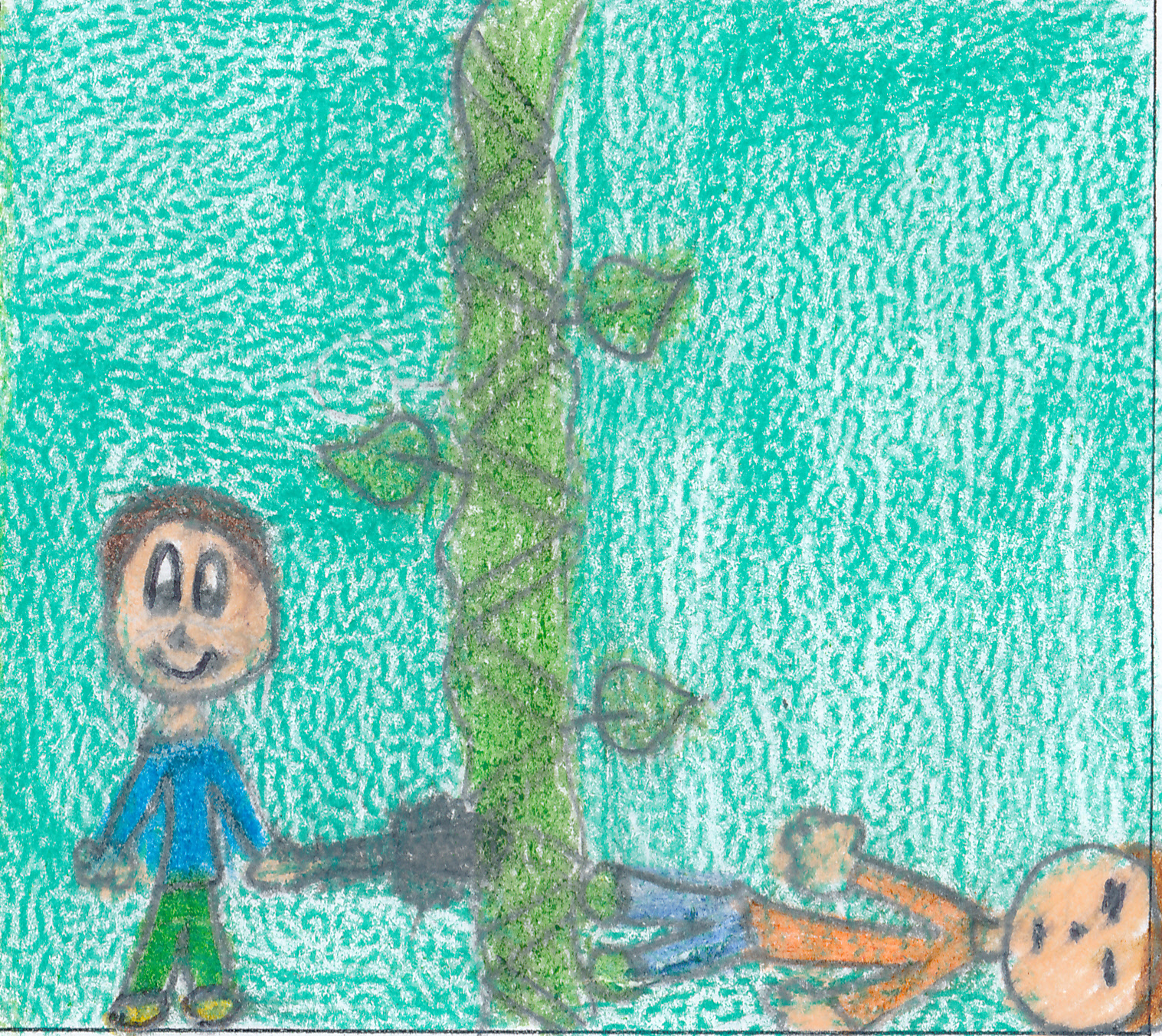 Jack and the Beanstalk (Jack e il fagiolo magico) by AngelaZanetti - Illustrated by Children of third classes  - Ourboox.com