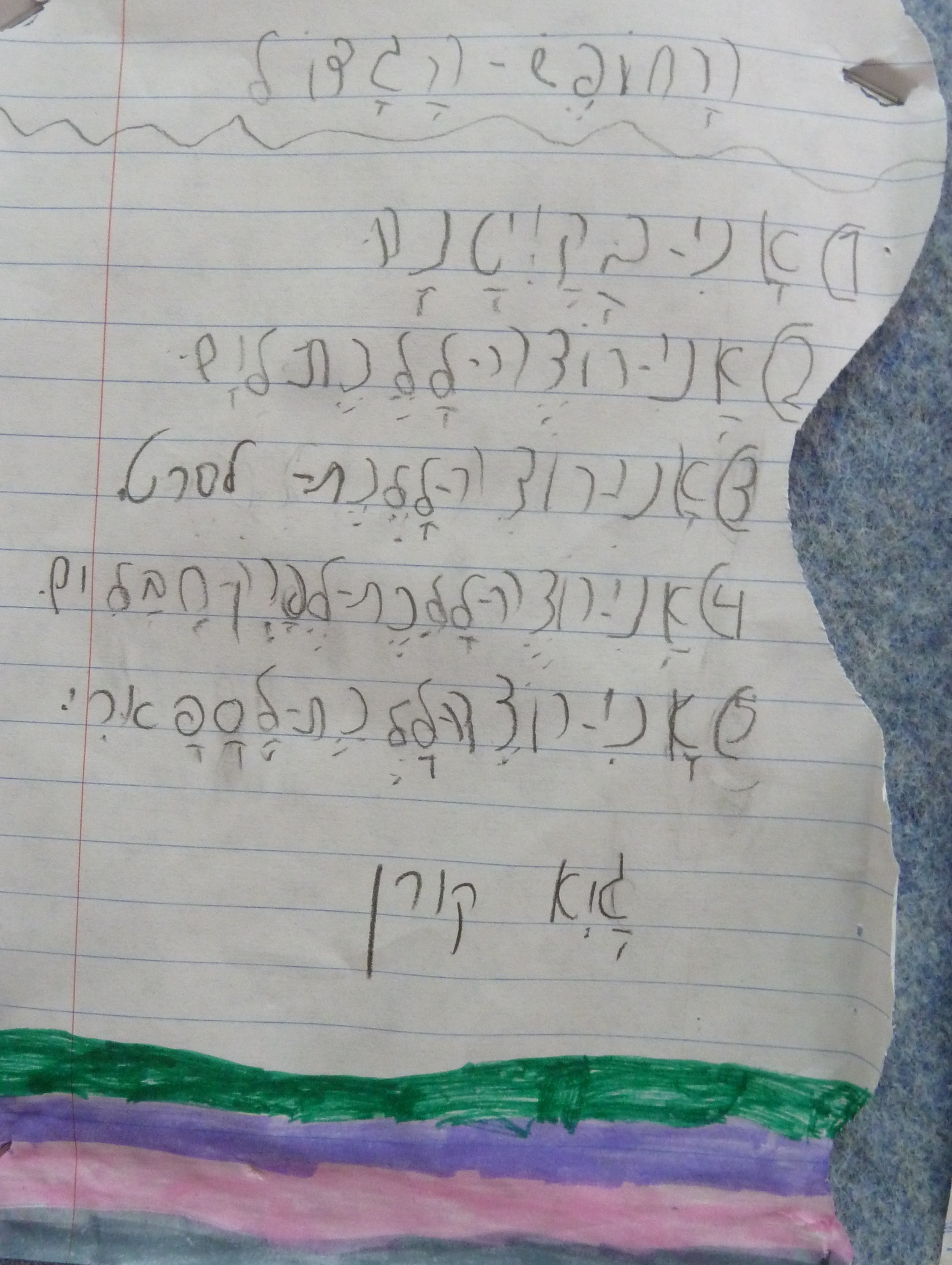 הכל אני יכול בחופש הגדול by אילן - Illustrated by כתבו וציירו תלמידי כיתה א