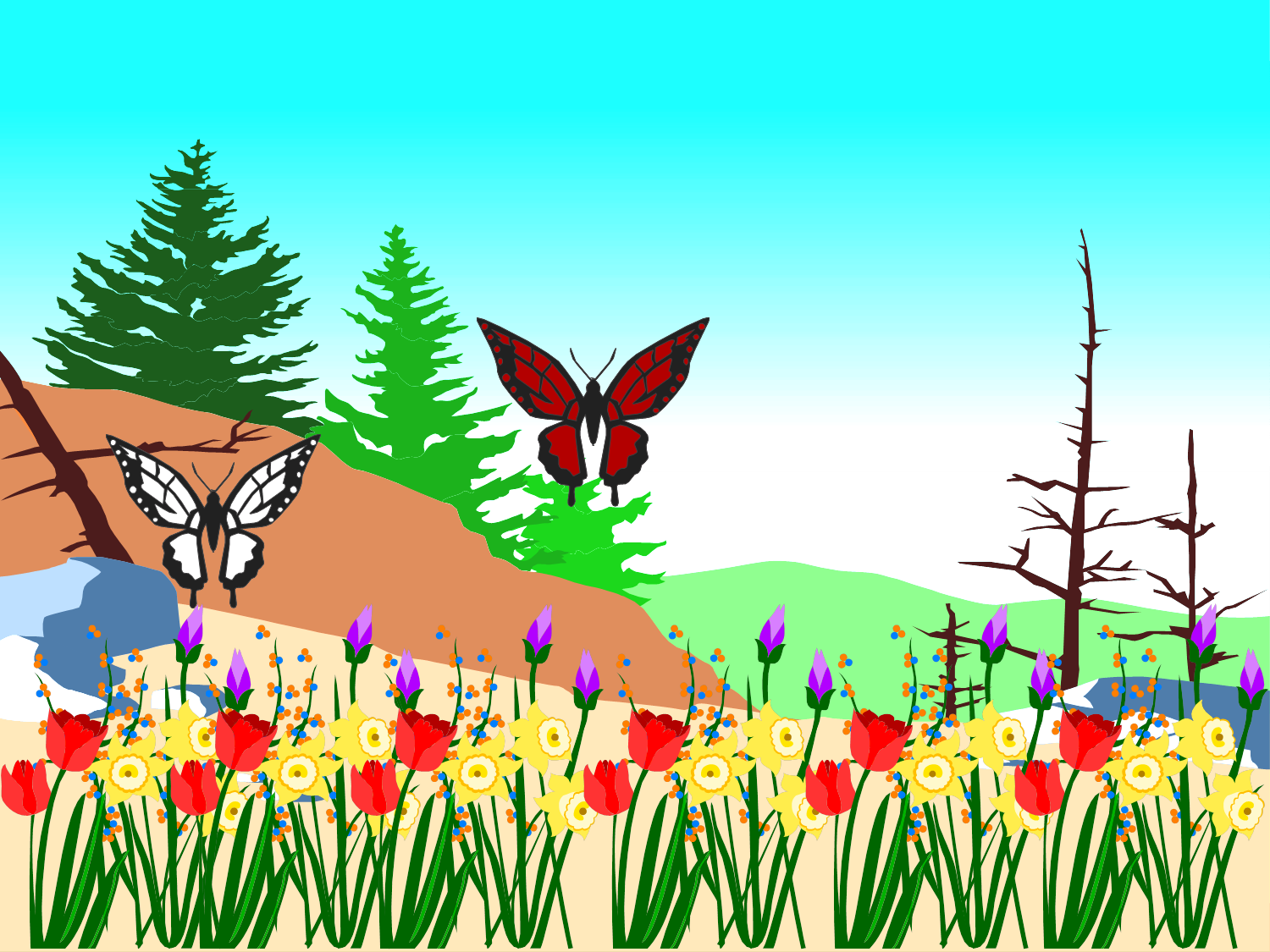 שלושה פרפרים by chen elgrabli - Illustrated by ענבל שריד - Ourboox.com