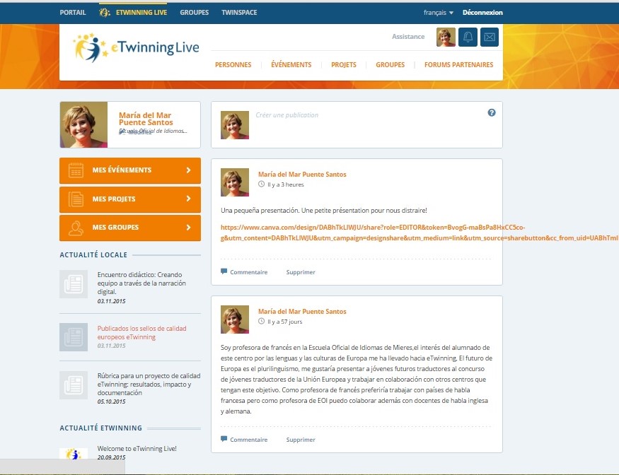 Mi presencia en eTwinning by marpuentesantos - Illustrated by Mar Puente  - Ourboox.com