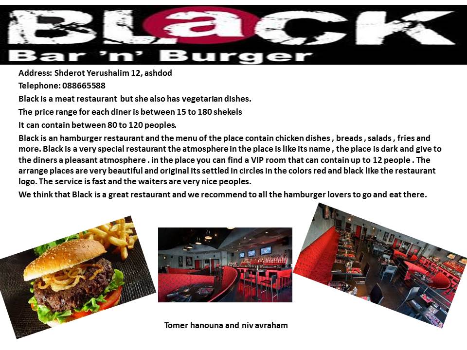 Restaurants in Ashdod by esther - Ourboox.com