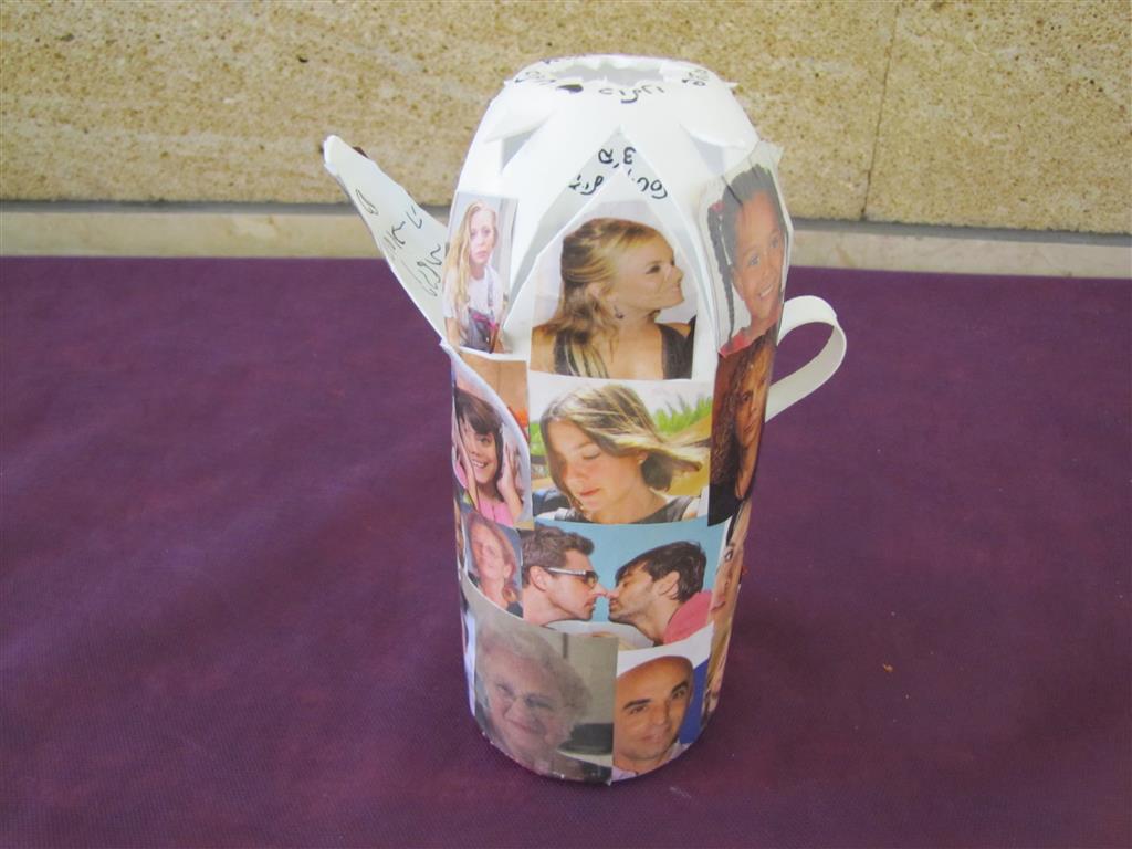 תלמידי בית ספר שיזף אור יהודה מעצבים חנוכיות, נרות, סביבונים וכדים בהלימה לערכים by אילן - Ourboox.com