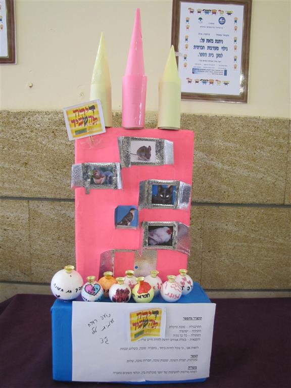 תלמידי בית ספר שיזף אור יהודה מעצבים חנוכיות, נרות, סביבונים וכדים בהלימה לערכים by אילן - Ourboox.com