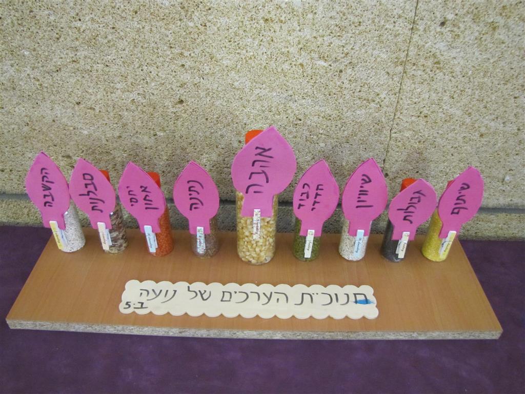 תלמידי בית ספר שיזף אור יהודה מעצבים חנוכיות, נרות, סביבונים וכדים בהלימה לערכים by אילן - Ourboox.com