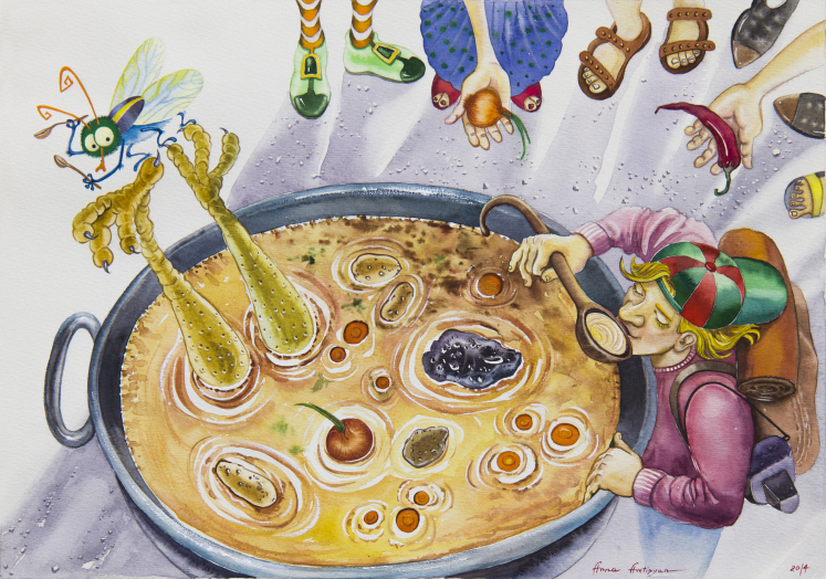 stone soup by lihi and romi - Illustrated by Lihi kachel and romi bar - Ourboox.com