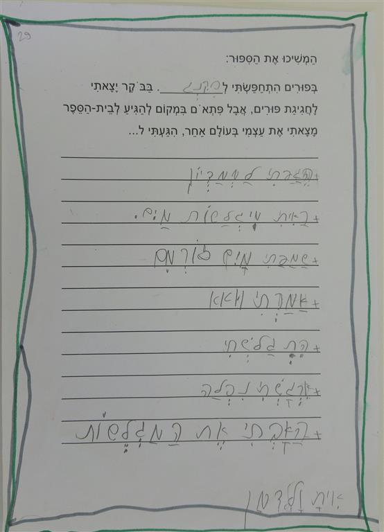 תוצרי כתיבה לחג הפורים by אילן  - Illustrated by כתבו ואיירו תלמידי כיתה א