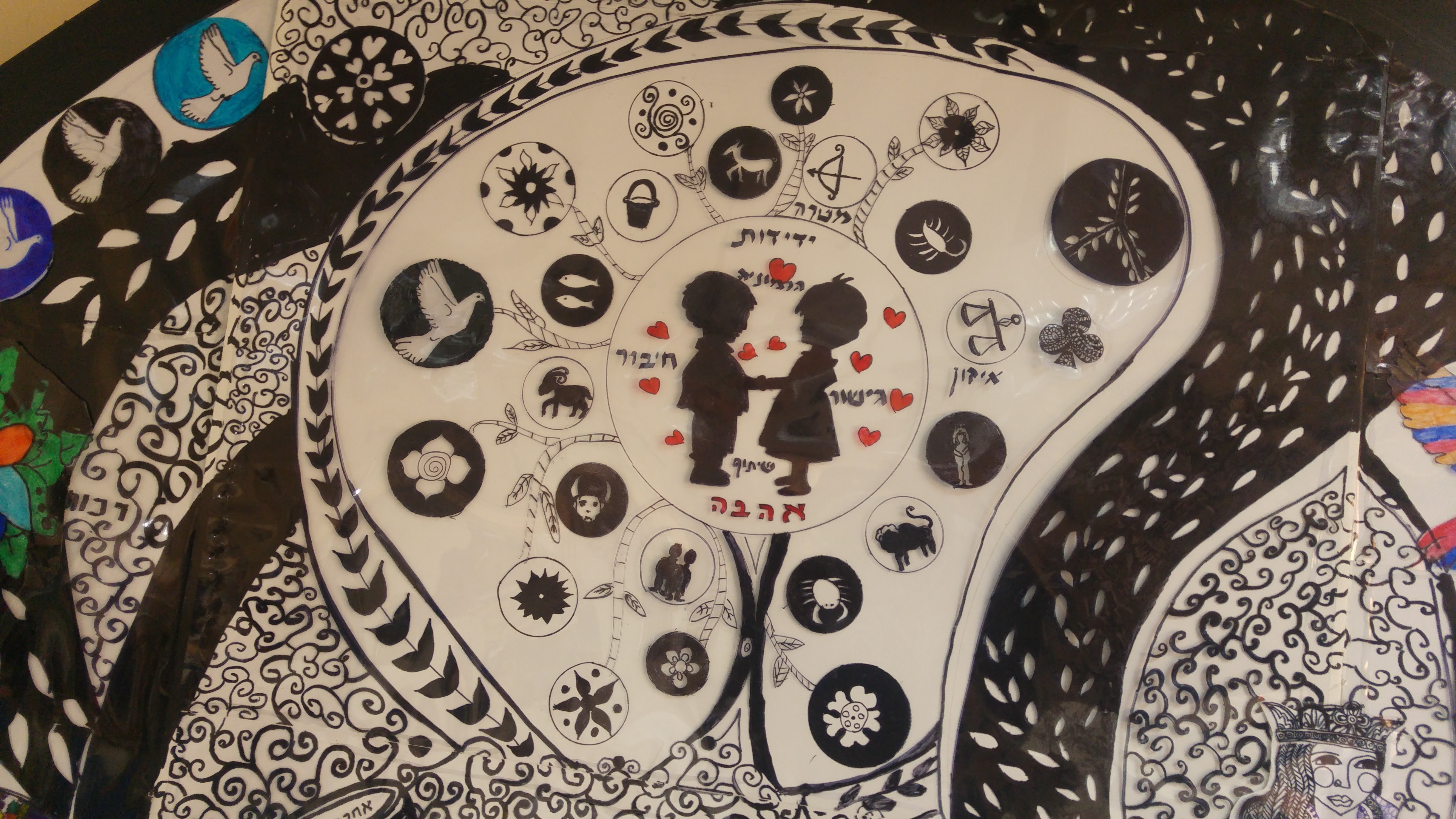 המנדלה by אילן  - Illustrated by ציירו תלמידי שכבת ה