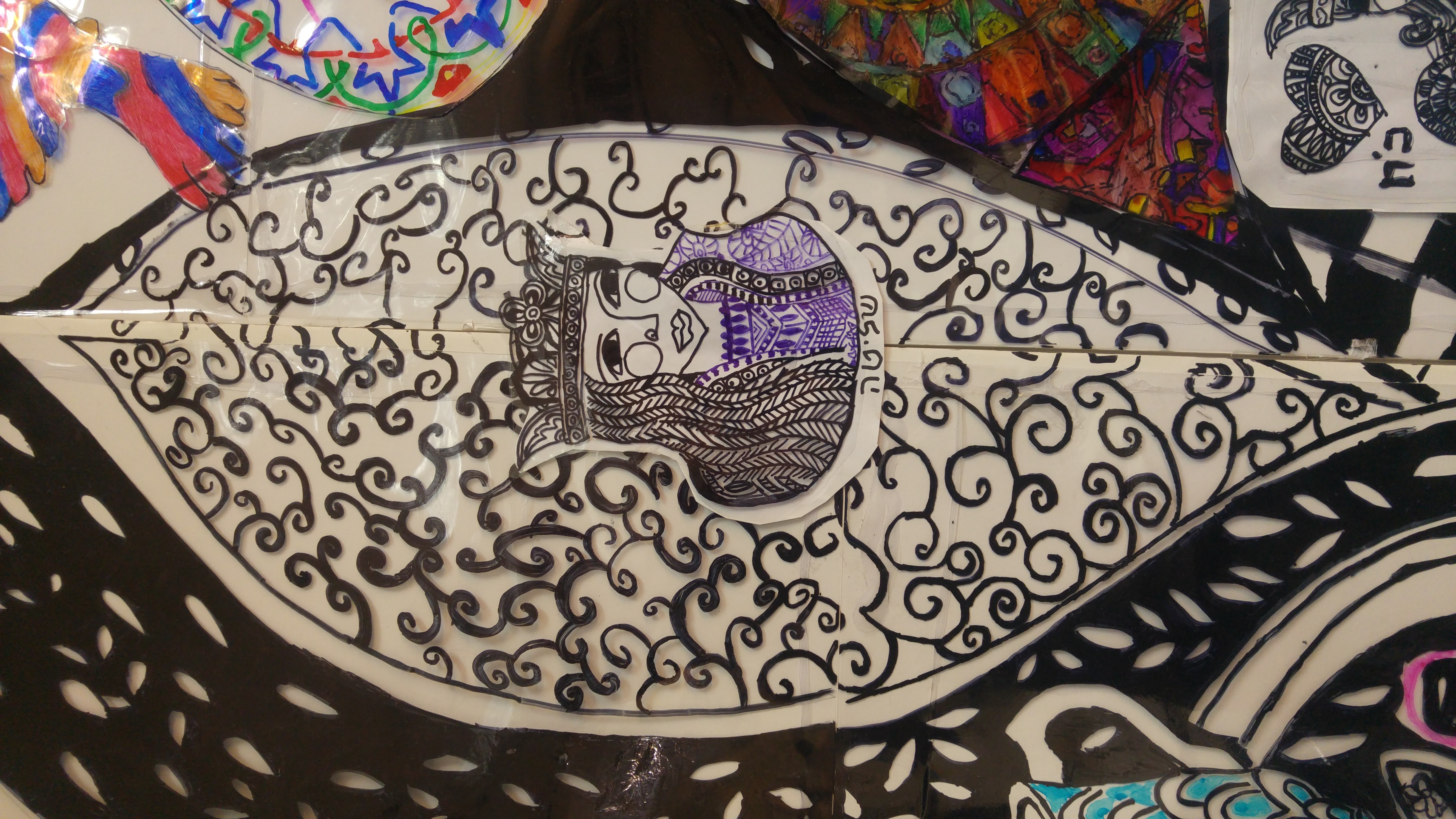 המנדלה by אילן  - Illustrated by ציירו תלמידי שכבת ה