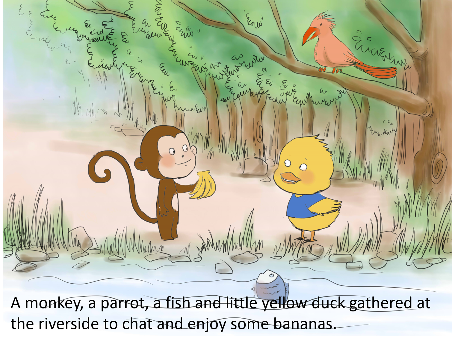 Little Yellow Duck – 4 friends by Galorian  - Illustrated by Zhang Tinghui - Ourboox.com