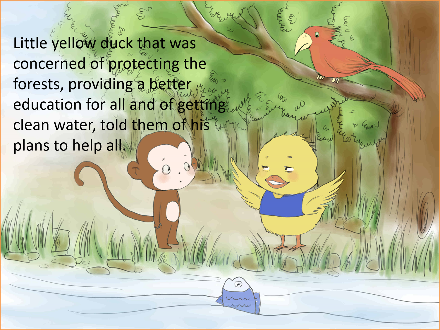 Little Yellow Duck – 4 friends by Galorian  - Illustrated by Zhang Tinghui - Ourboox.com