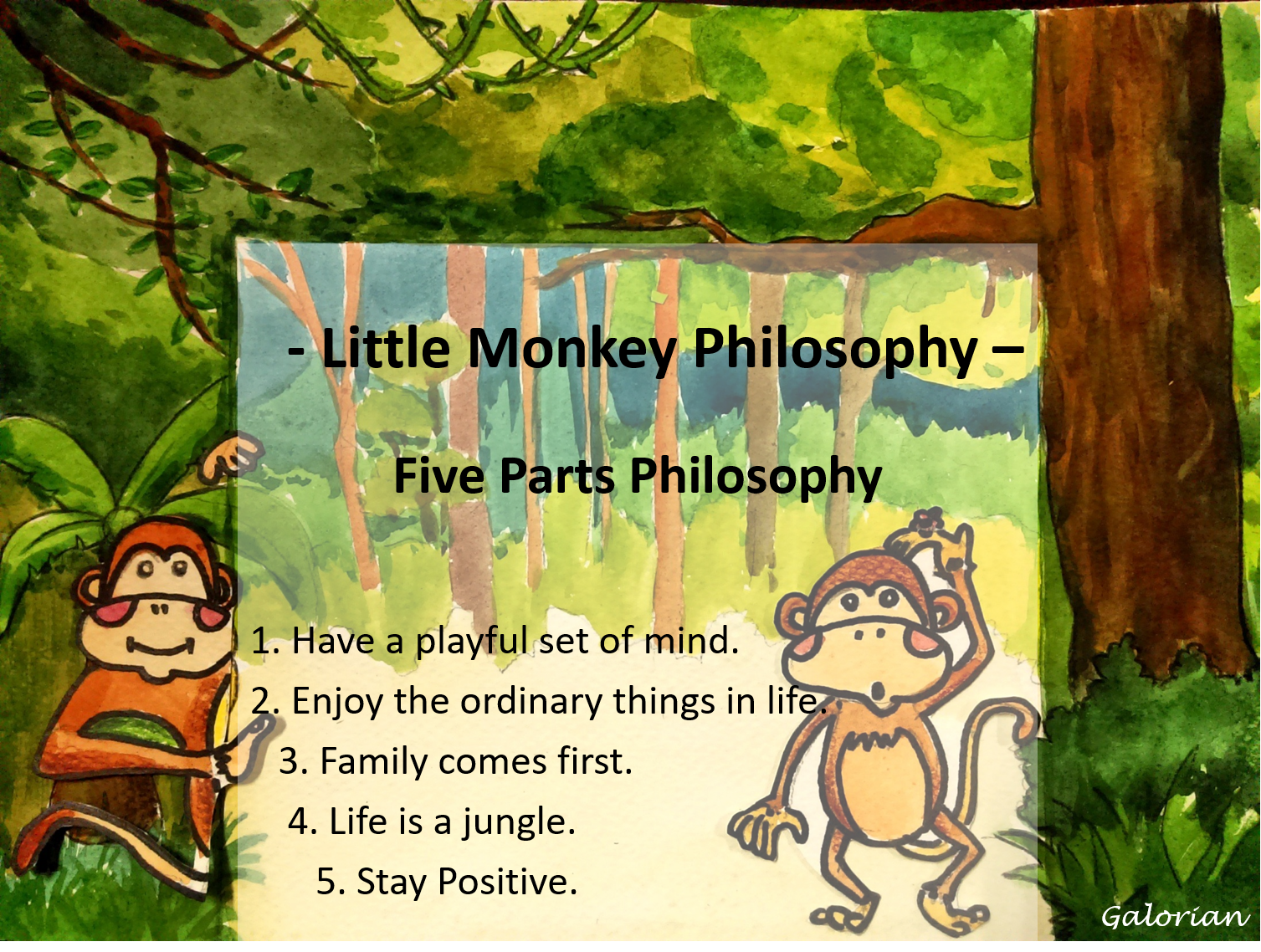 Little Monkey Philisophy by Galorian  - Illustrated by Wei-Ting Yang   - Ourboox.com