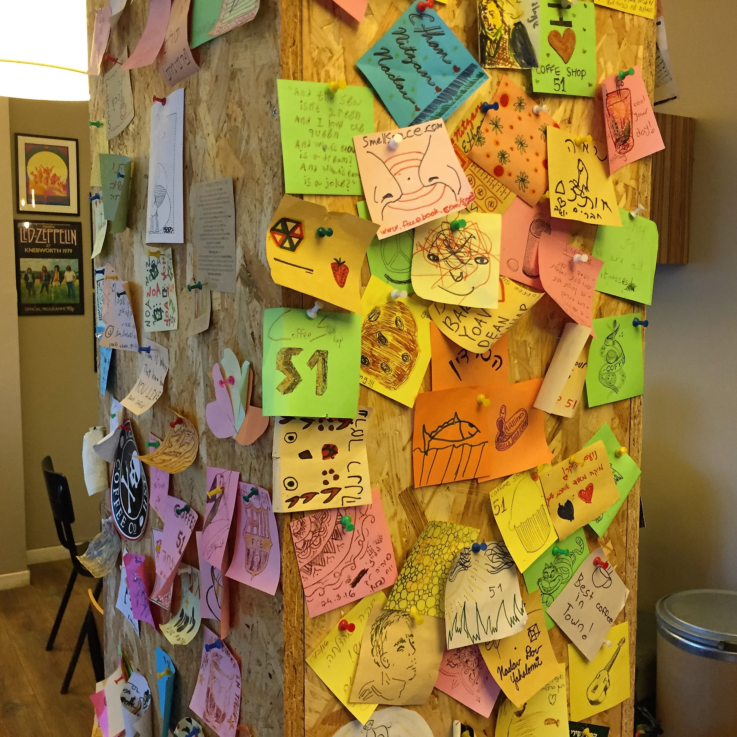 The Coffee Shop on Ahad Haam 51 – Customer Sketches by Mel Rosenberg - מל רוזנברג - Illustrated by Lotsa Customers - Ourboox.com