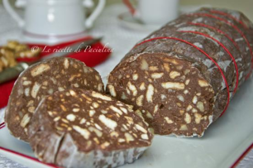 Chocolate salami recipe by Luisa Infante - Ourboox.com