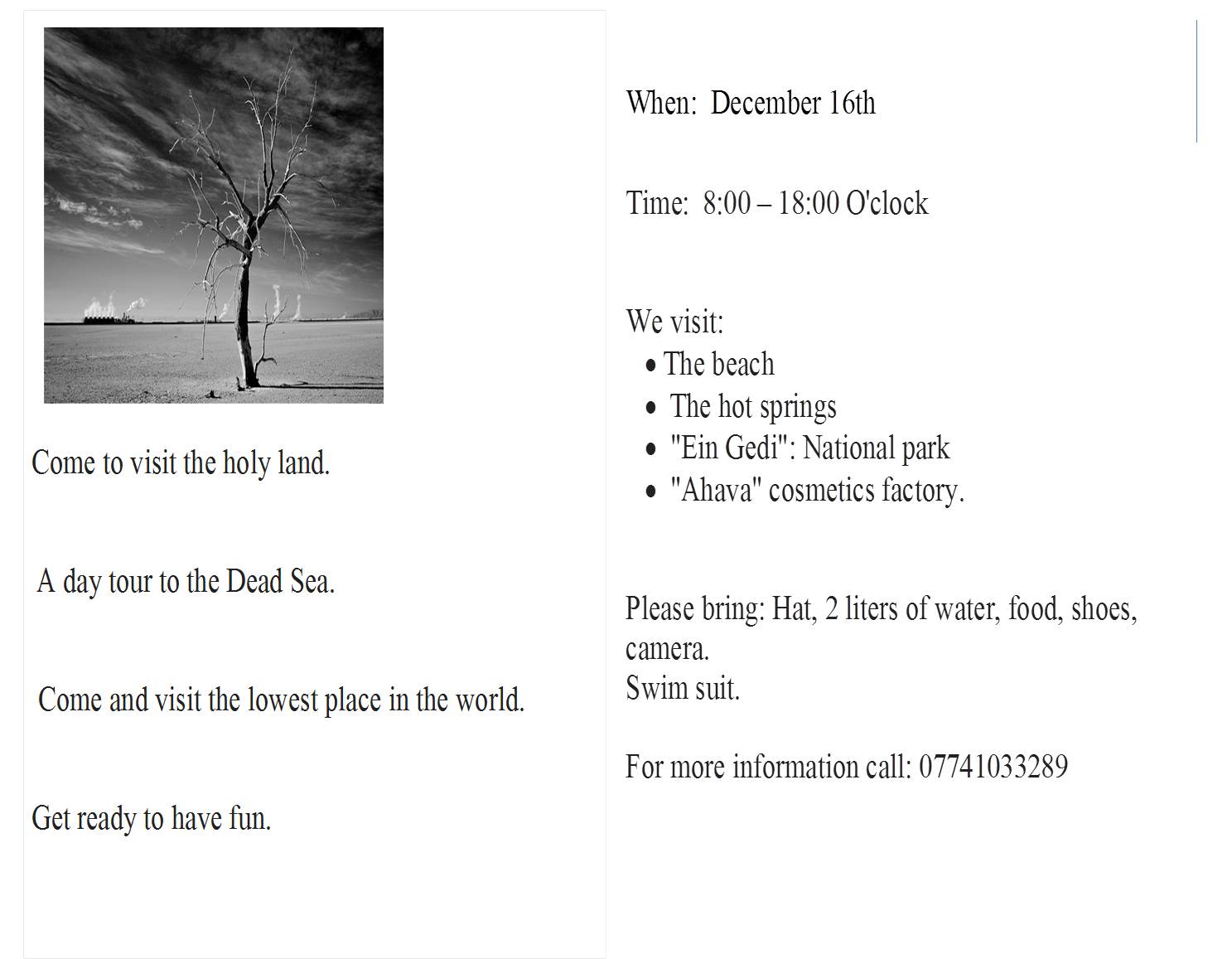 Come to visit Israel by Reut Besser - Ourboox.com