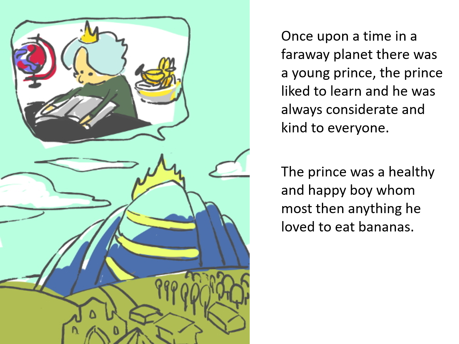 The Prince With The Banana Smile by Galorian - Illustrated by Allison Lee - Ourboox.com