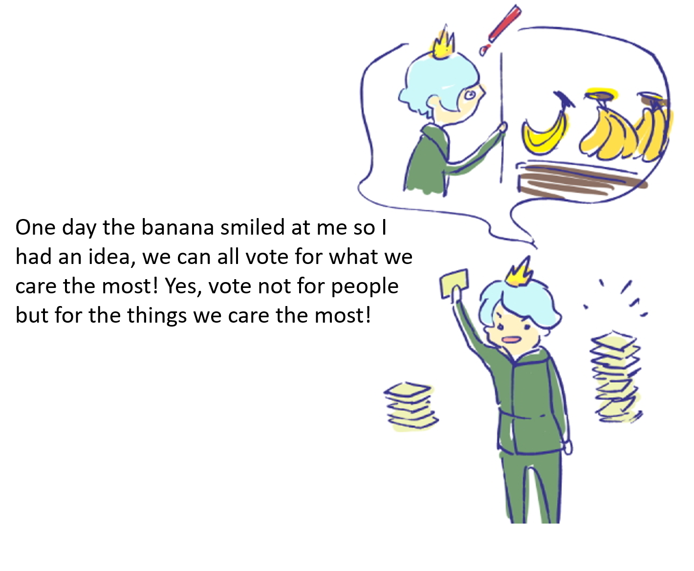 The Prince With The Banana Smile by Galorian - Illustrated by Allison Lee - Ourboox.com