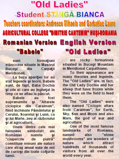 7 WONDERS OF YOUR COUNTRY The Agricultural College ”Dimitrie Cantemir” HUSI – ROMANIA Teachers coordinators Andrescu Mihaela and Garbatiuc Laura by Andrescu Mihaela - Ourboox.com