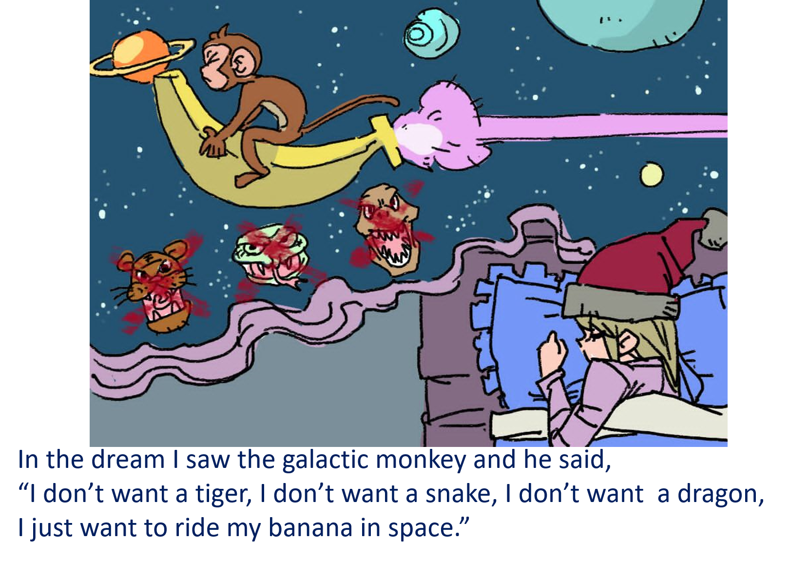 MY DREAM OF THE GALACTIC MONKEY by Galorian  - Illustrated by Tang Ze - Ourboox.com