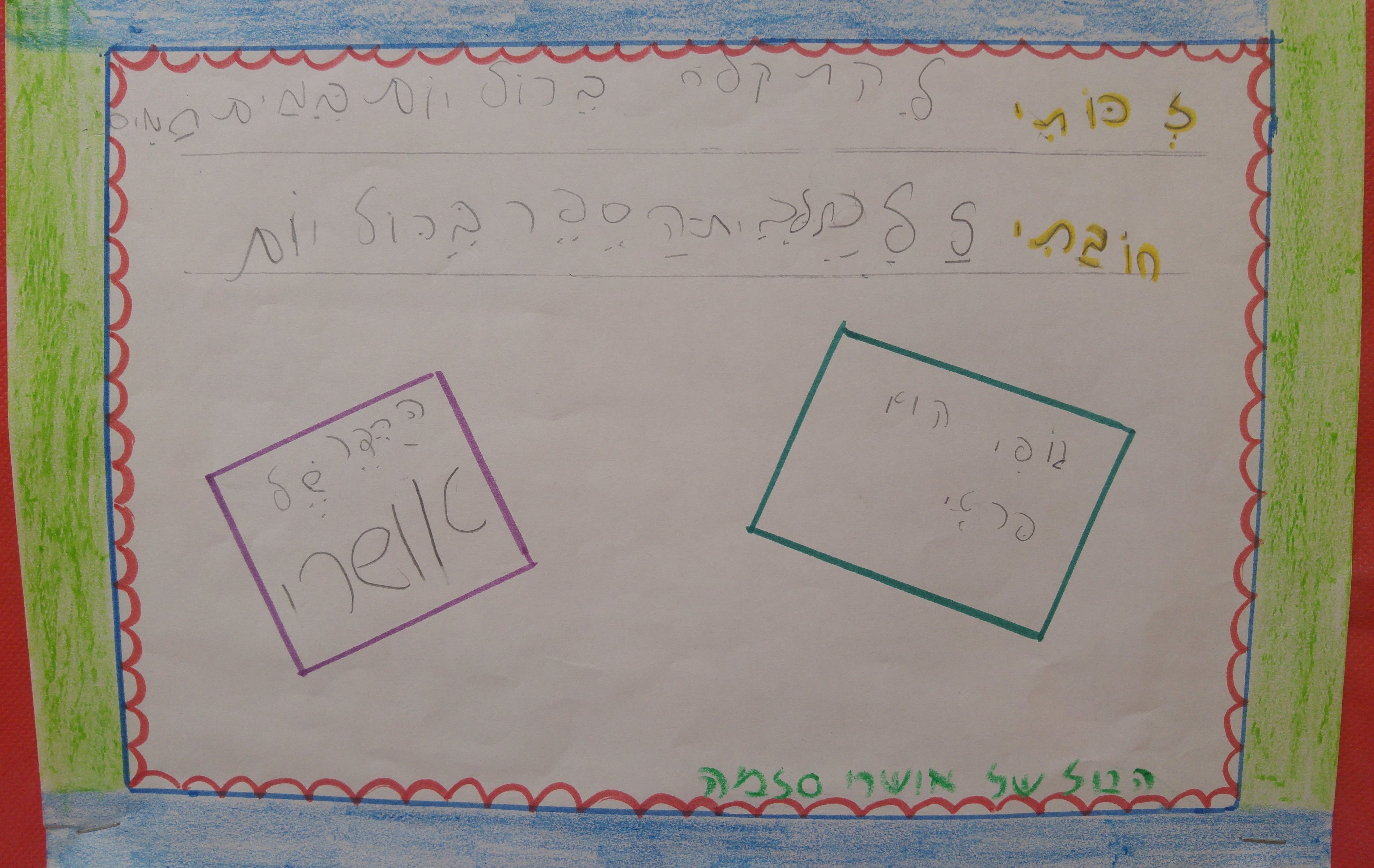 by אילן - Illustrated by ציירו וכתבו תלמידי כיתה ב