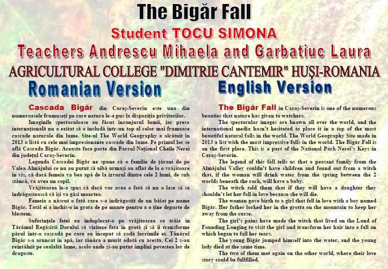 7 WONDERS OF YOUR COUNTRY The Agricultural College ”Dimitrie Cantemir” HUSI – ROMANIA Teachers coordinators Andrescu Mihaela and Garbatiuc Laura by Andrescu Mihaela - Ourboox.com