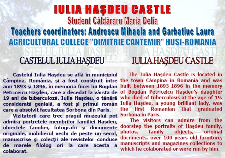 7 WONDERS OF YOUR COUNTRY The Agricultural College ”Dimitrie Cantemir” HUSI – ROMANIA Teachers coordinators Andrescu Mihaela and Garbatiuc Laura by Andrescu Mihaela - Ourboox.com