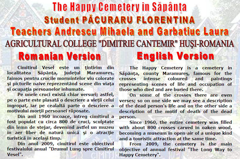 7 WONDERS OF YOUR COUNTRY The Agricultural College ”Dimitrie Cantemir” HUSI – ROMANIA Teachers coordinators Andrescu Mihaela and Garbatiuc Laura by Andrescu Mihaela - Ourboox.com