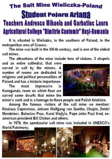 7 WONDERS OF YOUR COUNTRY The Agricultural College ”Dimitrie Cantemir” HUSI – ROMANIA Teachers coordinators Andrescu Mihaela and Garbatiuc Laura by Andrescu Mihaela - Ourboox.com