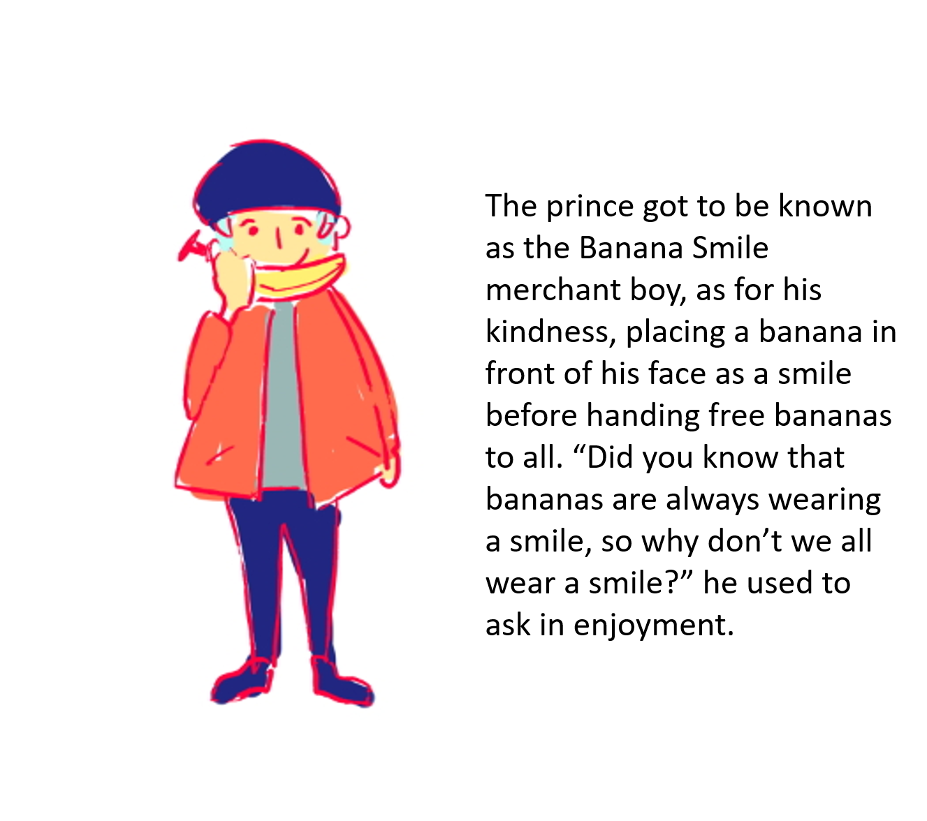 The Prince With The Banana Smile by Galorian - Illustrated by Allison Lee - Ourboox.com
