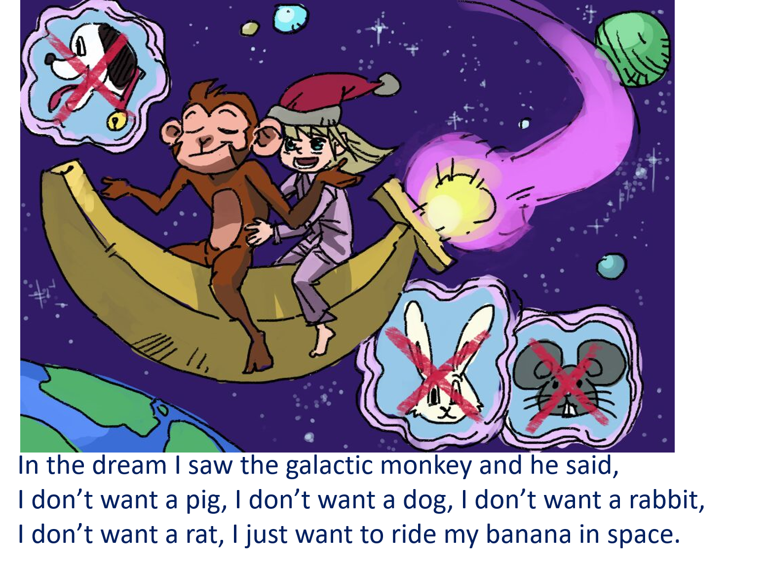 MY DREAM OF THE GALACTIC MONKEY by Galorian  - Illustrated by Tang Ze - Ourboox.com