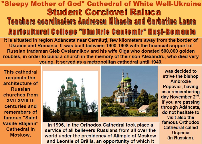 7 WONDERS OF YOUR COUNTRY The Agricultural College ”Dimitrie Cantemir” HUSI – ROMANIA Teachers coordinators Andrescu Mihaela and Garbatiuc Laura by Andrescu Mihaela - Ourboox.com