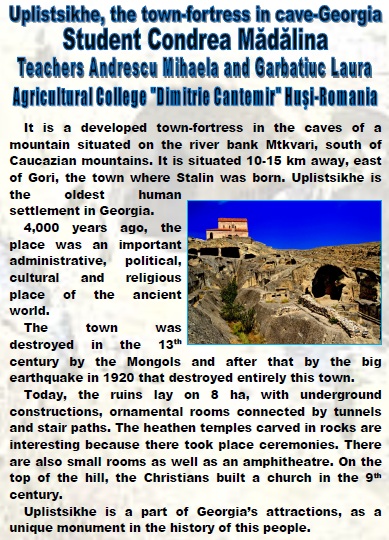 7 WONDERS OF YOUR COUNTRY The Agricultural College ”Dimitrie Cantemir” HUSI – ROMANIA Teachers coordinators Andrescu Mihaela and Garbatiuc Laura by Andrescu Mihaela - Ourboox.com