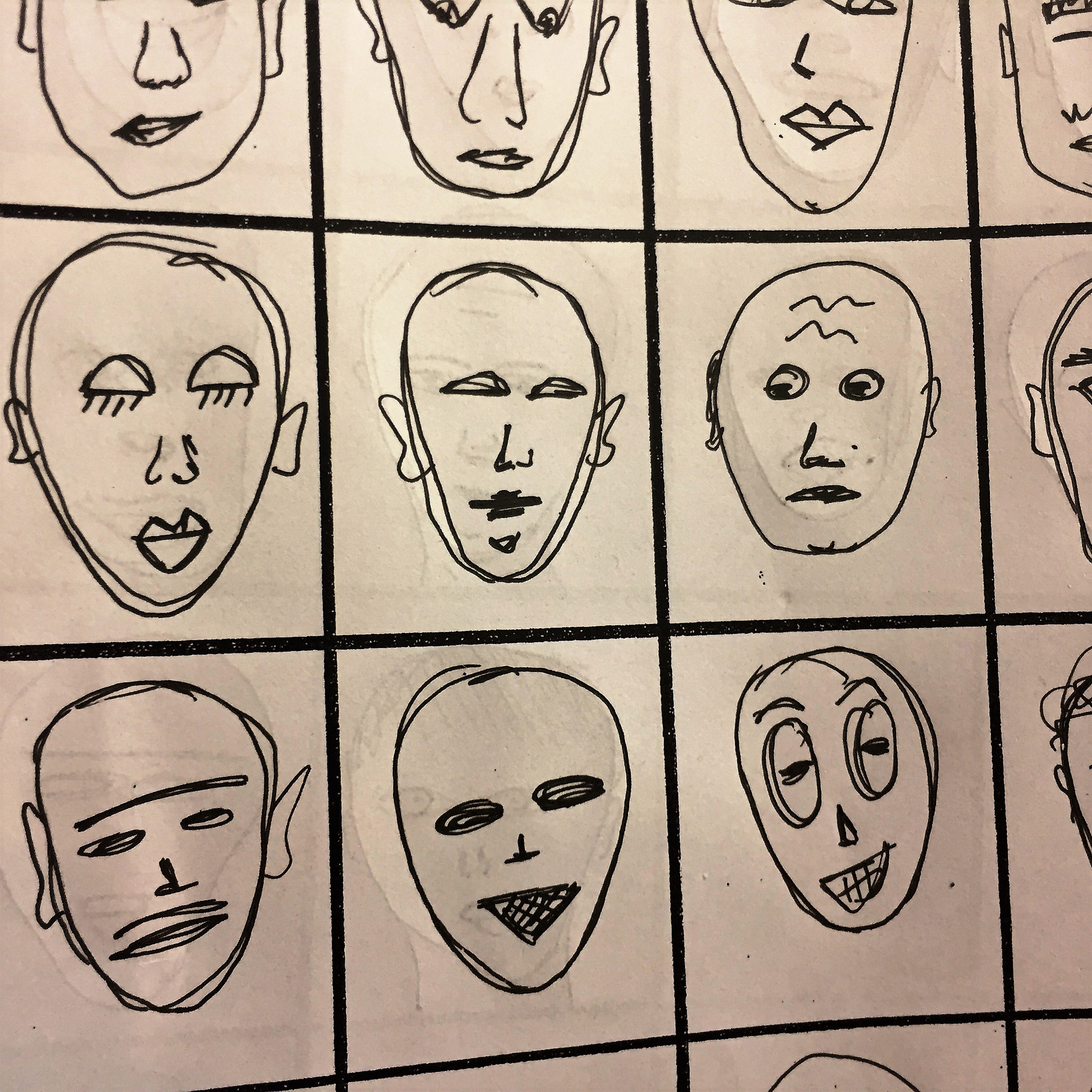 Drawing Faces with Danny Kerman at Shenkar College Department of Industrial Design by Mel Rosenberg - מל רוזנברג - Illustrated by Danny Kerman and the students of Shenkar College - Ourboox.com