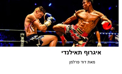 איגרוף תאילנדי by Dav per - Illustrated by דוד פרלמן - Ourboox.com