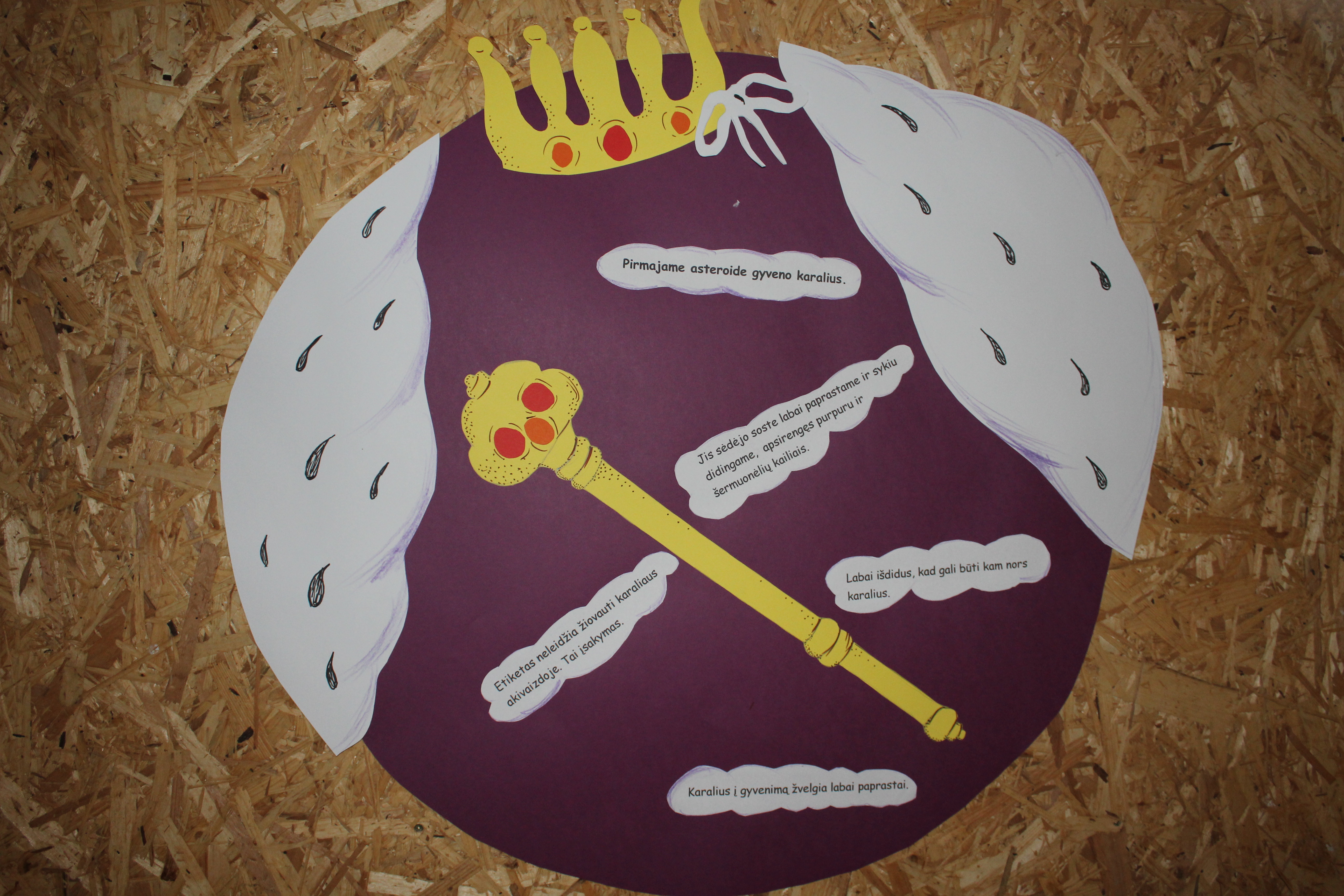 THE LITTLE PRINCE by Loreta - Illustrated by by students of 8th grade and their teacher Virginia Krikscikiene; logo of the project "Today