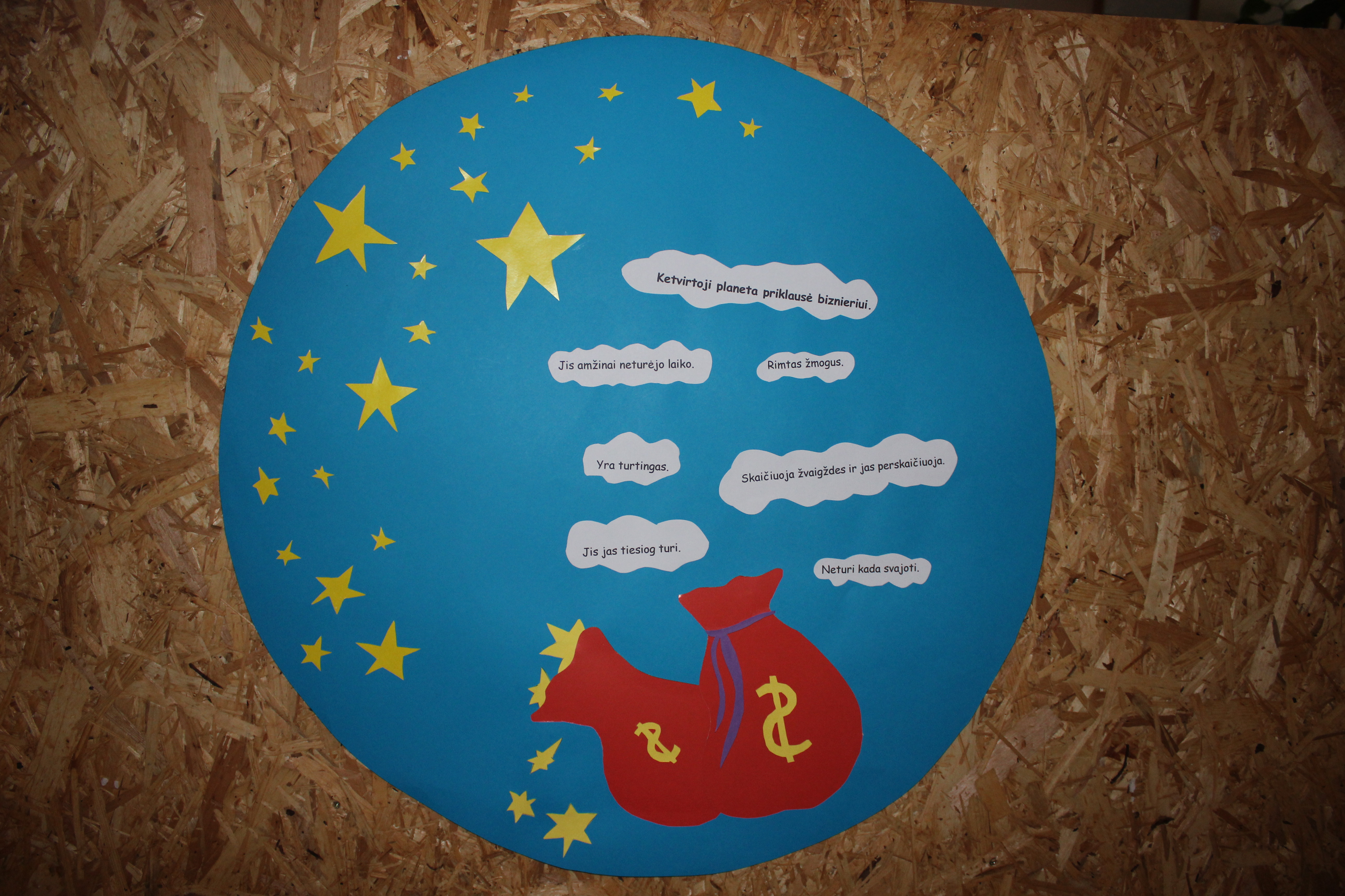 THE LITTLE PRINCE by Loreta - Illustrated by by students of 8th grade and their teacher Virginia Krikscikiene; logo of the project "Today