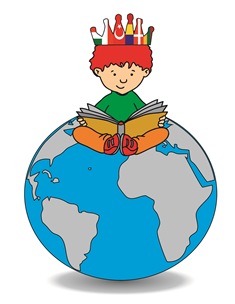 THE LITTLE PRINCE by Loreta - Illustrated by by students of 8th grade and their teacher Virginia Krikscikiene; logo of the project 