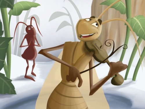 הנמלה והצרצר by asmaa zaidan - Illustrated by اسماء زيدان - Ourboox.com