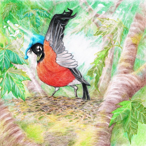 The Earliest Bird – Artwork: Yael Radushkevitz by Mel Rosenberg - מל רוזנברג - Ourboox.com