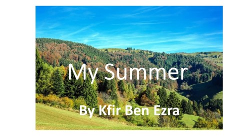 My Summer by Kfir Ben Ezra - Ourboox.com