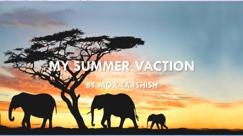 My summer vacation by Mor Tarshish - Illustrated by mor tarshish - Ourboox.com