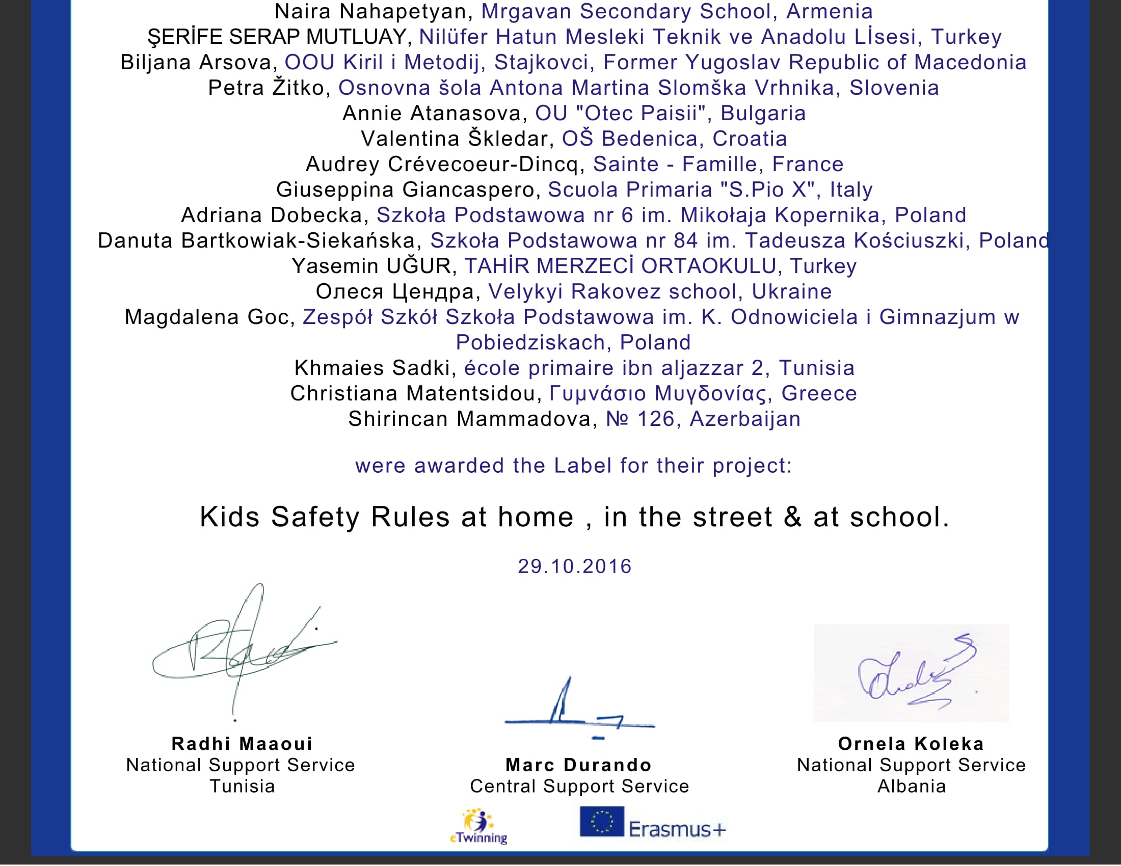 Project : Kids Safety Rules : Home – Street & School.( For Quality Label ) by Habib Balghouthi - Illustrated by Twinspace project  ressources . - Ourboox.com