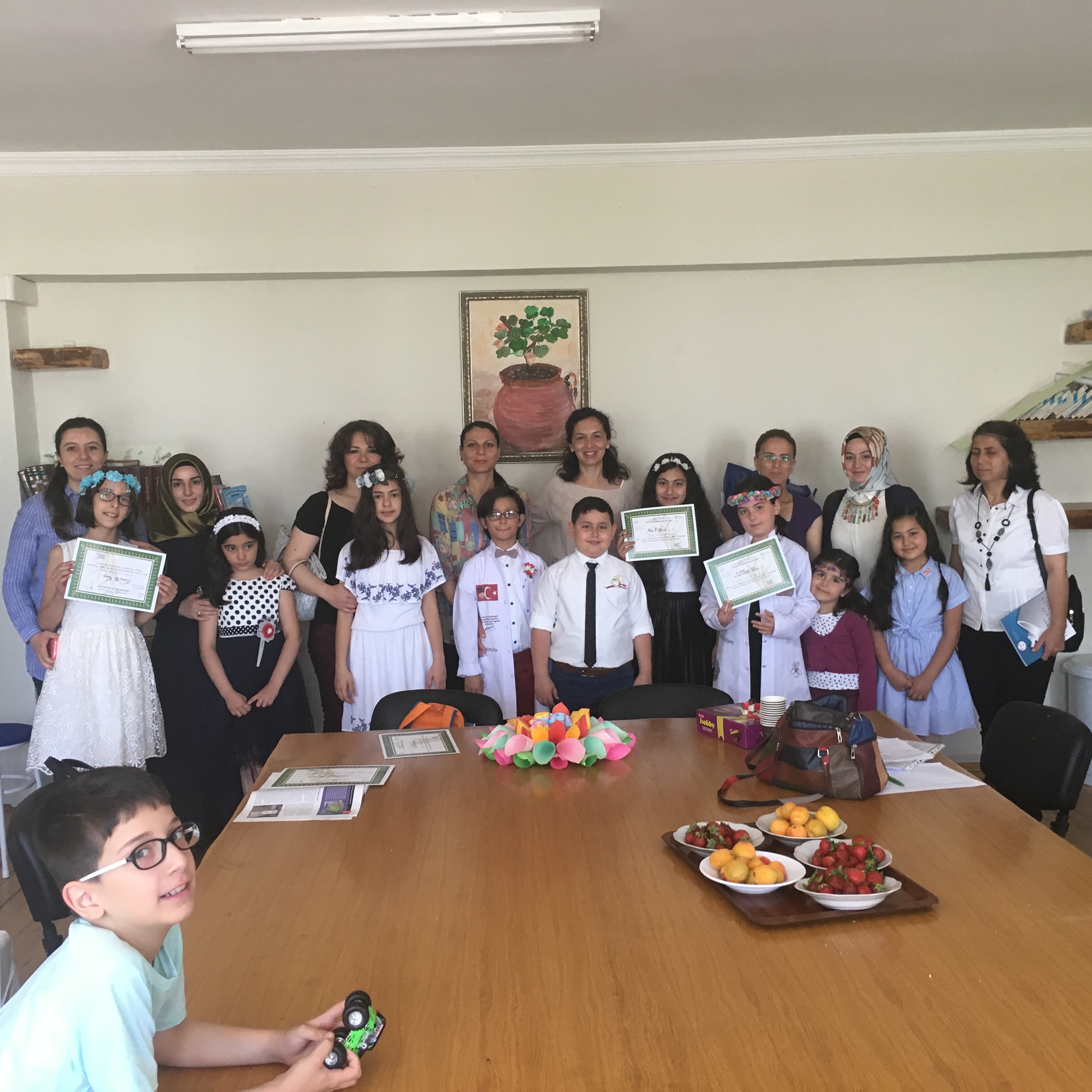 PARENTS AND STUDENTS WERE TOGETHER IN OUR GOODBYE PARTY